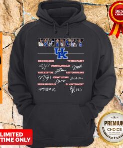 Kentucky Football Nick Richards Tyrese Maxey Immanuel Quickley Signature Hoodie
