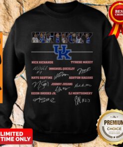 Kentucky Football Nick Richards Tyrese Maxey Immanuel Quickley Signature Sweatshirt