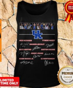 Kentucky Football Nick Richards Tyrese Maxey Immanuel Quickley Signature Tank Top