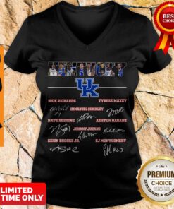 Kentucky Football Nick Richards Tyrese Maxey Immanuel Quickley Signature V-neck