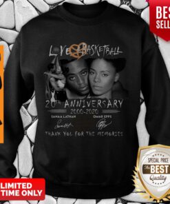 Love And Basketball 20th Anniversary Thank You For The Memories Sweatshirt