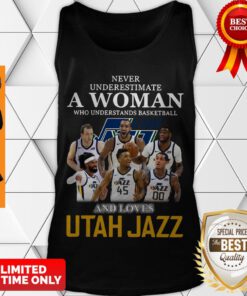 Never Underestimate A Woman Who Understands Baseball And Loves Utah Jazz Tank Top
