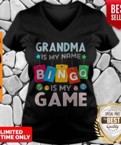Nice Grandma Is My Name Bingo Is My Game V-neck