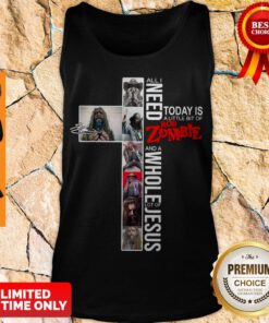 Nice Signature All I Need Today Is A Little Bit Of Rob Zombie Jesus TanK Top