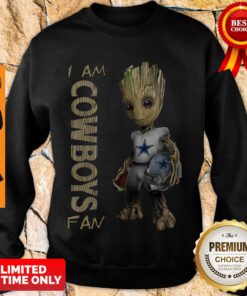 Official Baby Groot I Am Dallas Cowboys Sweatshirt