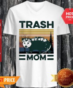 Official Opossum Trash Mom Vintage V-neck