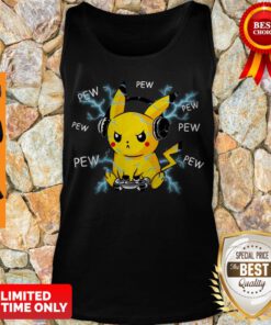 Official Pikachu Pew Pew Pew Pew Pew Pew Tank Top