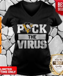 Official Puck The Virus Pittsburgh Penguins V-neck