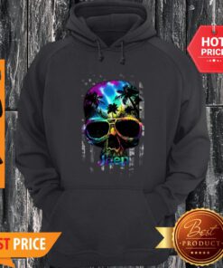 Official Skull Vacation Jeep American Flag Hoodie