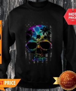 Official Skull Vacation Jeep American Flag Sweatshirt
