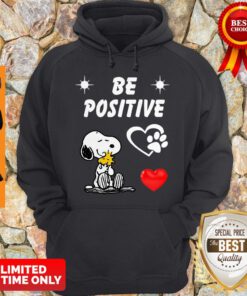 Official Snoopy Be Positive Dog Hoodie