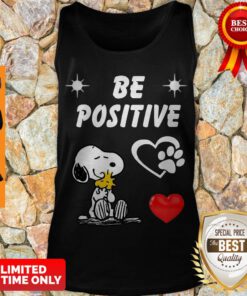 Official Snoopy Be Positive Dog Tank Top