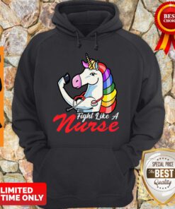 Official Unicorn Fight Like A Nurse Hoodie