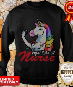 Official Unicorn Fight Like A Nurse Sweatshirt