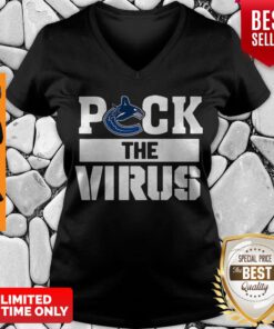Premium Puck The Virus Vancouver Canucks V-neck