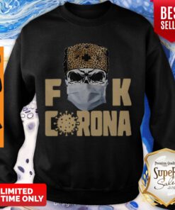 Premium Skull Leopard Mask Fuck Coronavirus Sweatshirt