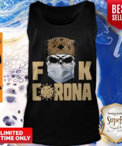 Premium Skull Leopard Mask Fuck Coronavirus Tank Top
