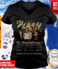 Pretty The Clash 44th Anniversary 1976-2020 All Signature V-neck