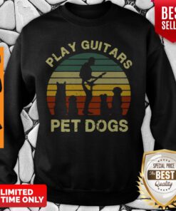 Premium Play Guitars Pet Dogs Sweatshirt