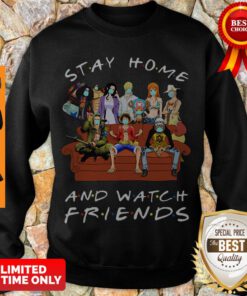 Funny One Piece Mask Stay Home And Watch Friends Sweatshirt