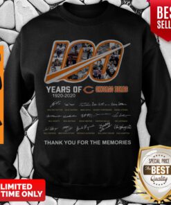 100 Years Of Chicago Bears Thank You For The Memories Signatures Sweatshirt