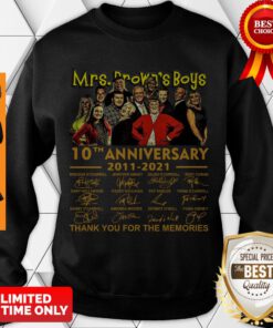 Mrs.Brown’s Boys 10th Anniversary 2011 2021 Thank You For The Memories Signatures Sweatshirt