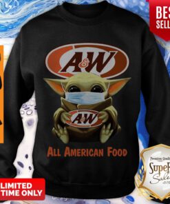 Baby Yoda Mask A&W Restaurants All American Food Coronavirus Sweatshirt