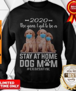 Official 2020 The Year I Got To Be A Stay At Home Labrador Dog Mom Quarantine Sweatshirt