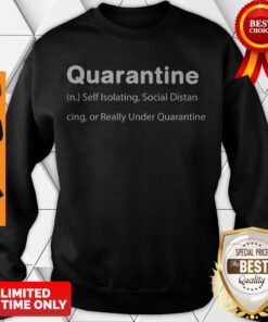 Quarantine Self Isolating Social Distancing Or Really Under Quarantine Sweatshirt