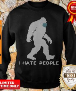 Premium Bigfoot Mask I Hate People Coronavirus Sweatshirt
