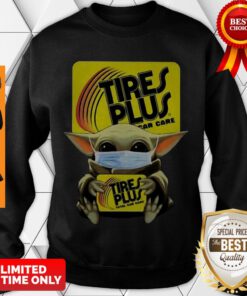 Nice Baby Yoda Mask Tires Plus Coronavirus Sweatshirt