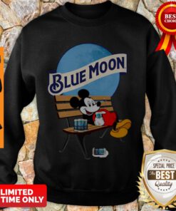 Official Mickey Mouse Drink Blue Moon Sweatshirt