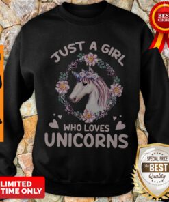 Official Just A Girl Who Loves Unicorns Sweatshirt
