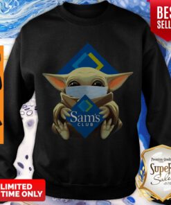 Premium Baby Yoda Mask Sam’s Club Coronavirus Sweatshirt