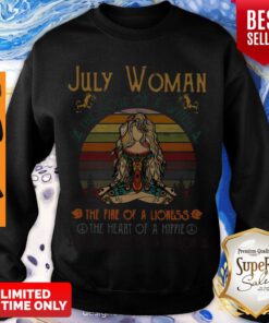 Yoga Peace July Woman The Soul Of A Witch The Fire On A Lioness Vintage Sweatshirt