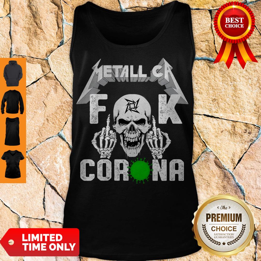 Nice Funny Skull Metallica Fuck Coronavirus Tank Top Nice Funny Skull Metallica Fuck Coronavirus Tank Top