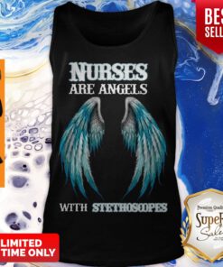 Premium Nurses Are Angels With Stethoscopes Tank Top