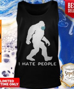 Premium Bigfoot Mask I Hate People Tank Top