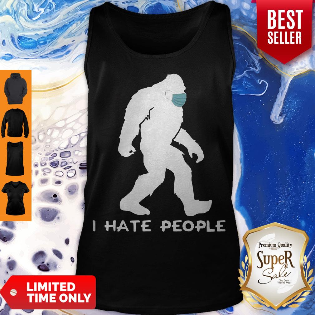 Premium Bigfoot Mask I Hate People Tank Top Premium Bigfoot Mask I Hate People Tank Top