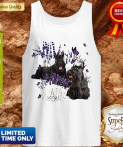 Top Scottish Terrier And Lavender Tank Top