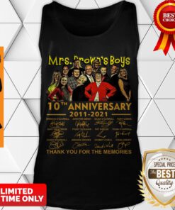Mrs.Brown’s Boys 10th Anniversary 2011 2021 Thank You For The Memories Signatures Tank Top
