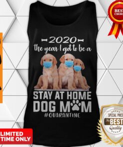 Official 2020 The Year I Got To Be A Stay At Home Labrador Dog Mom Quarantine Tank Top