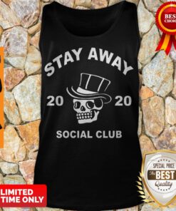 Pretty Skull Stay Away Social Club 2020 Coronavirus Tank Top