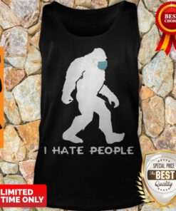 Premium Bigfoot Mask I Hate People Coronavirus Tank Top