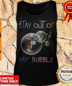 Nice Reindeer Stay Out Of My Bubble Coronavirus Tank Top