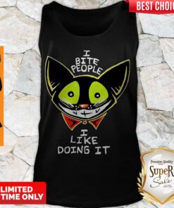 Official I Bite People I Like Doing It Tank Top