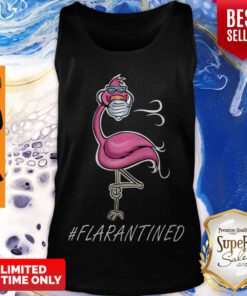 Awesome Flamingo Quarantined Flarantined Coronavirus Tank Top