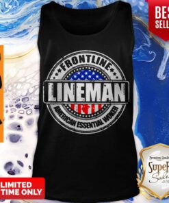 Premium Frontline Lineman American Essential Worker Tank Top