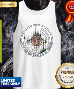 Premium Compass Mountain Grow Through What You Go Through Tank Top