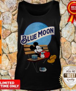 Official Mickey Mouse Drink Blue Moon Tank Top